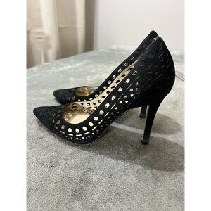 BCBGeneration 7 M Women's BG Topaz Dress Pump Elko Nubuck Black Heels Witchy